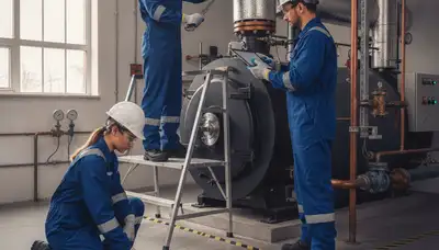 On Call Plumbers repairing a boiler for Tulsa, OK homes with fast, professional service