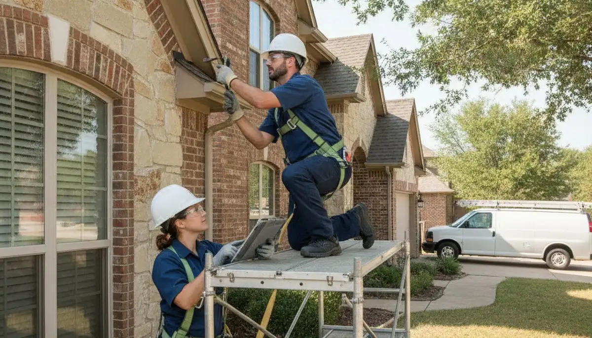 Tulsa, OK plumber repairing a residential pipe for fast plumbing repair service
