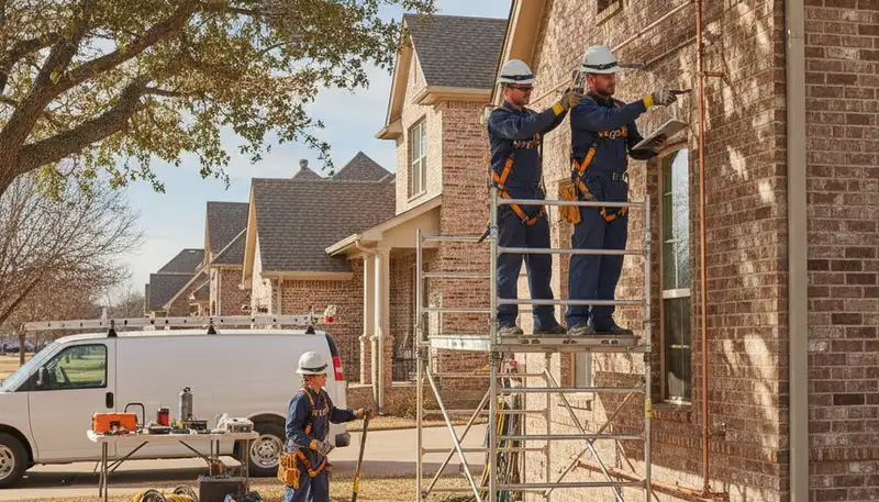 Tulsa, OK plumber repairing residential pipes for fast plumbing service