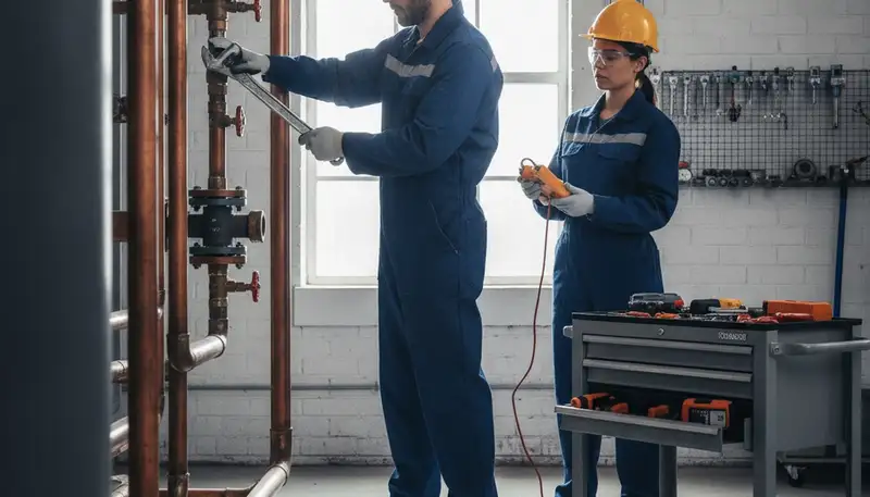 Tulsa, OK plumber repairing a home pipe leak for fast plumbing repair service