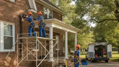 Tulsa, OK plumber repairing a residential pipe leak for plumbing repair service