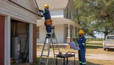 Tulsa, OK plumber repairing a sink leak for a residential plumbing service