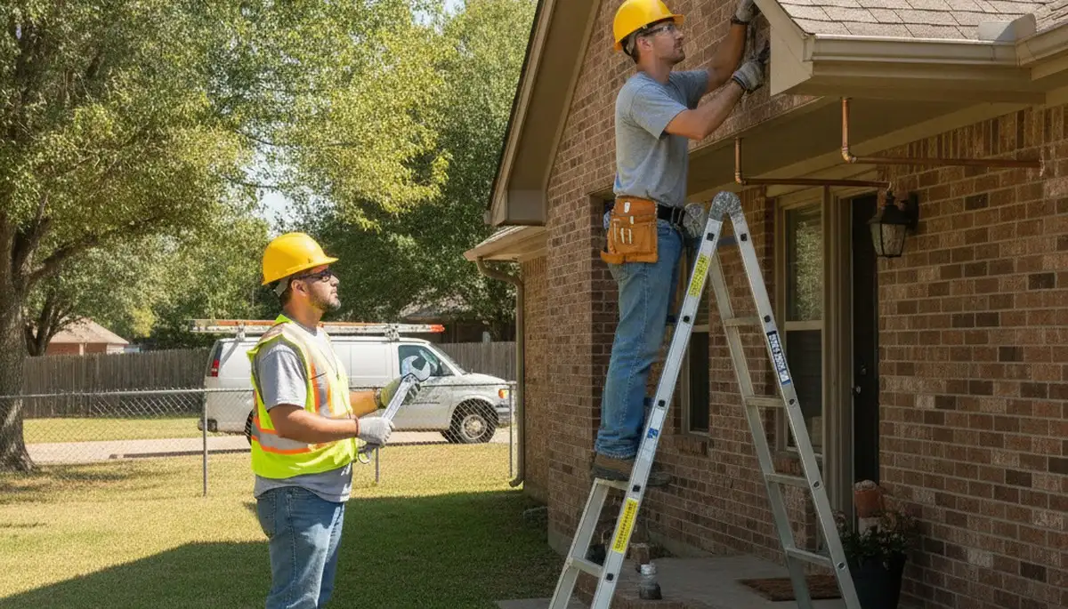 Tulsa, OK plumber inspecting pipes for plumbing repair service