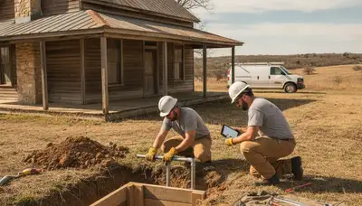 Tulsa, OK plumber repairing a residential plumbing leak for a local service call