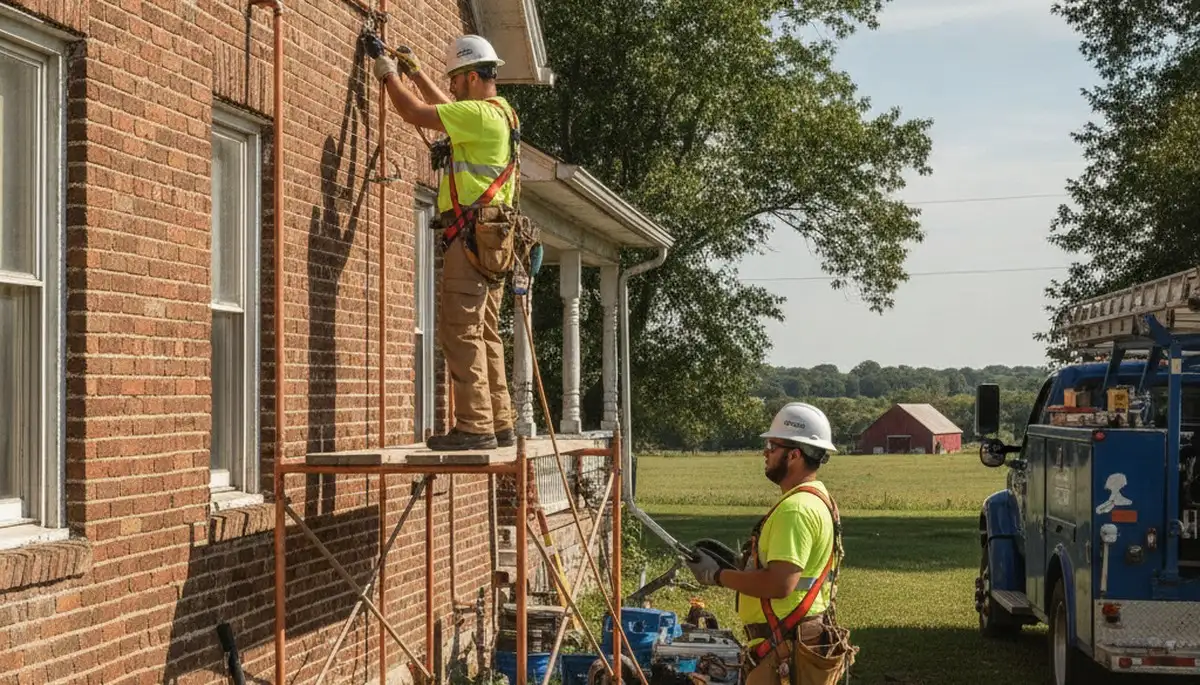 Tulsa, OK plumber repairing a residential plumbing leak for local emergency service
