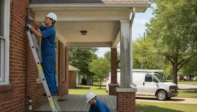 Tulsa, OK plumber repairing residential plumbing for a local plumbing repair service
