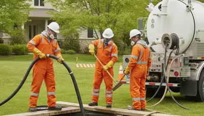 Septic tank cleaning service for Tulsa, OK home by professional plumber