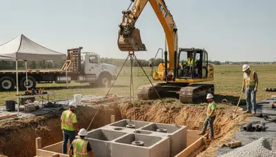 Septic tank installation for Tulsa, OK home by On Call Plumbers