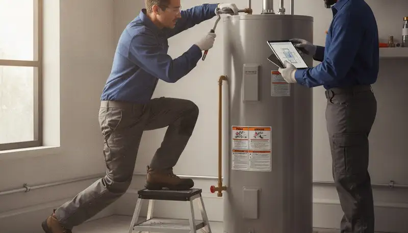 Water heater repair service by On Call Plumbers in Tulsa, OK for residential plumbing needs